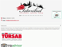 Tablet Screenshot of istanbultraveltour.com